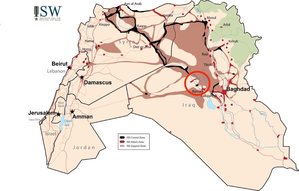 ISIS now controls a supply route from Syria&#8217;s largest city to Iraq&#8217;s capital
