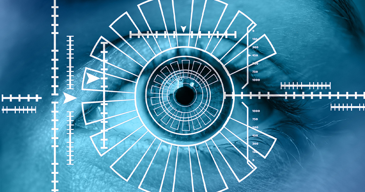 eye scan identification COMMERCIAL