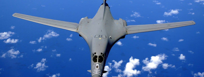 U.S. B-1B Strategic Bomber Flies over Mideast